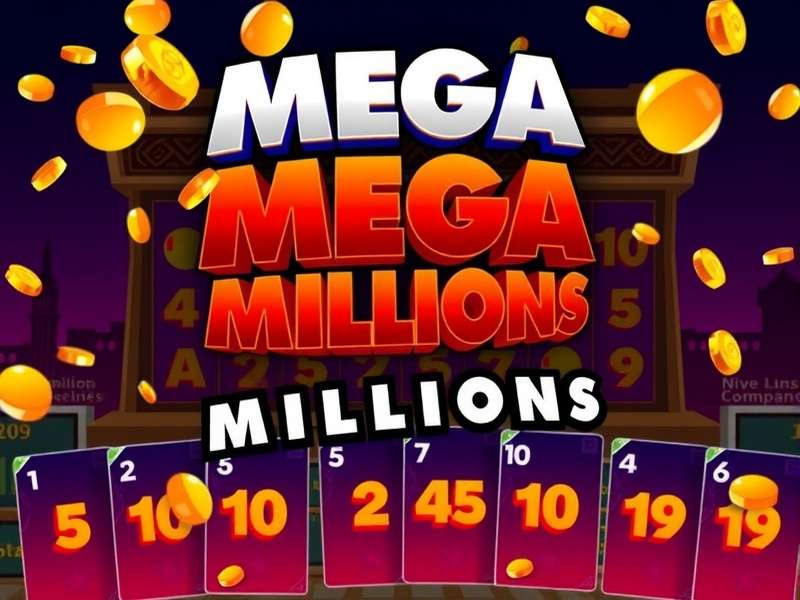 Mega Millions mobile app interface showing number checking and ticket scanning features