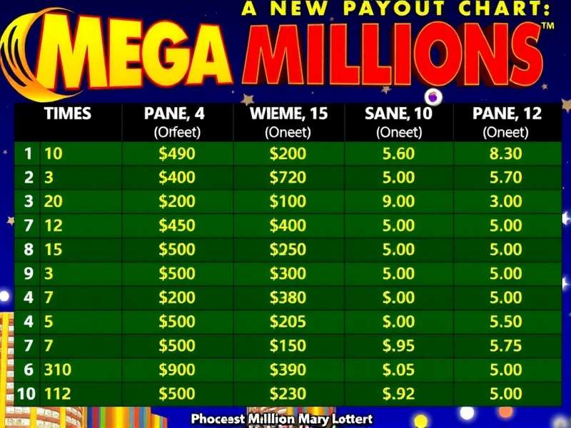 Ohio Mega Millions Payout Chart with detailed prize breakdown