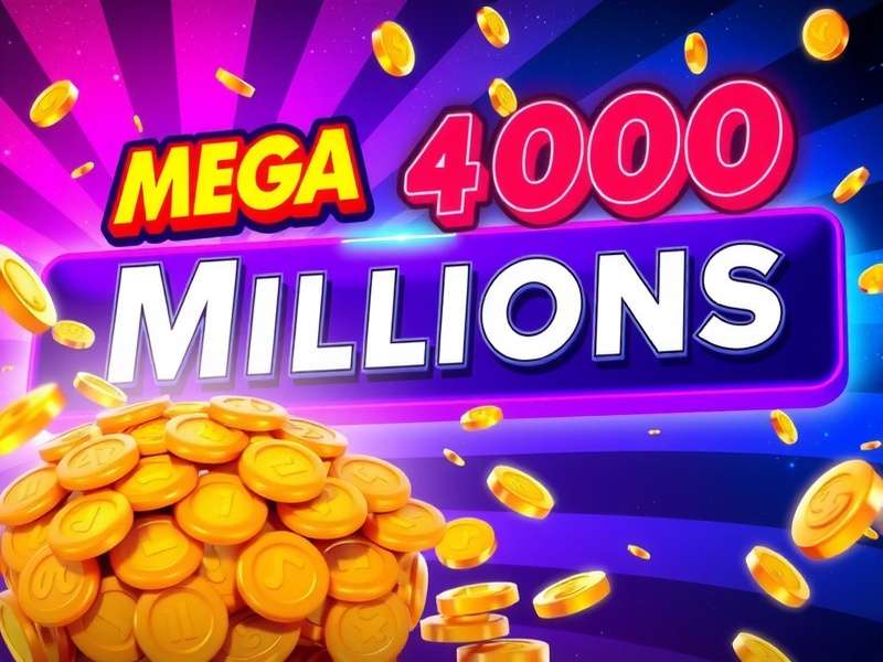 Mega Millions drawing machine with balls in Texas lottery store