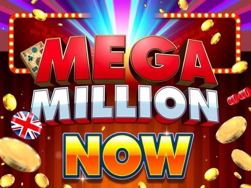 Visualization of Mega Millions jackpot growth over time with dramatic graph