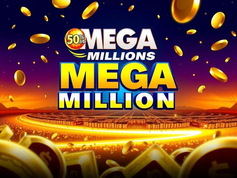 Megamillions lottery ticket with winning numbers