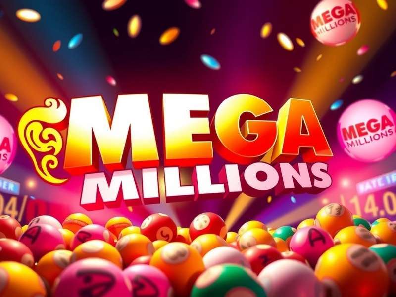 Mega Millions lottery tickets and jackpot visualization