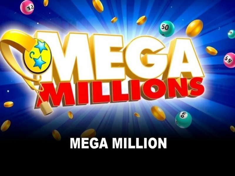 Mega Millions lottery tickets and balls