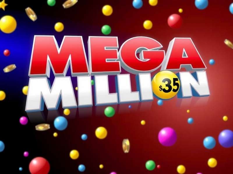 Yesterday's Mega Millions lottery tickets and winning numbers display