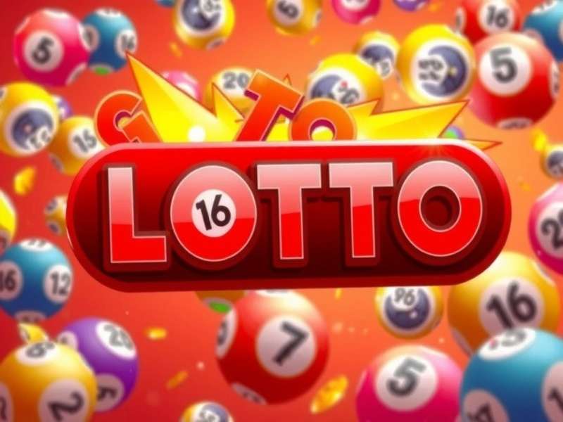 Mega Millions lottery tickets and a winning jackpot celebration concept