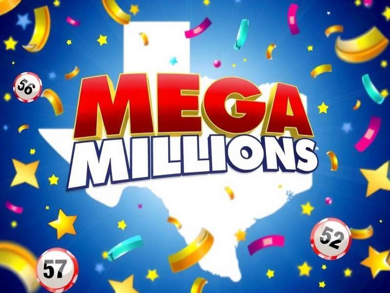 Mega Millions lottery tickets with golden coins scattered around