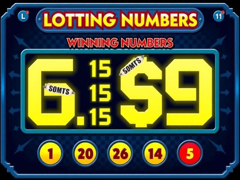 Mega Millions lottery balls and ticket close-up