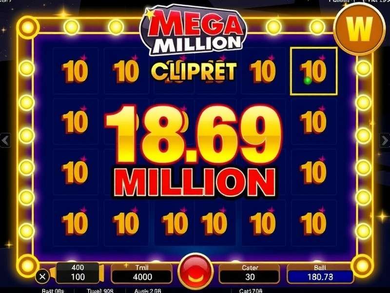 Mega Millions lottery results showing winning numbers and jackpot amount