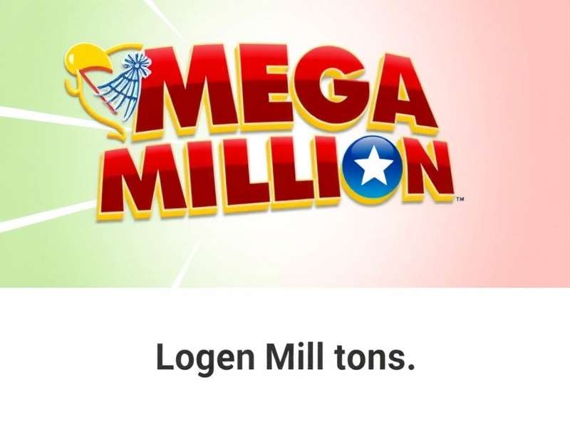 Mega Millions lottery ticket and coins