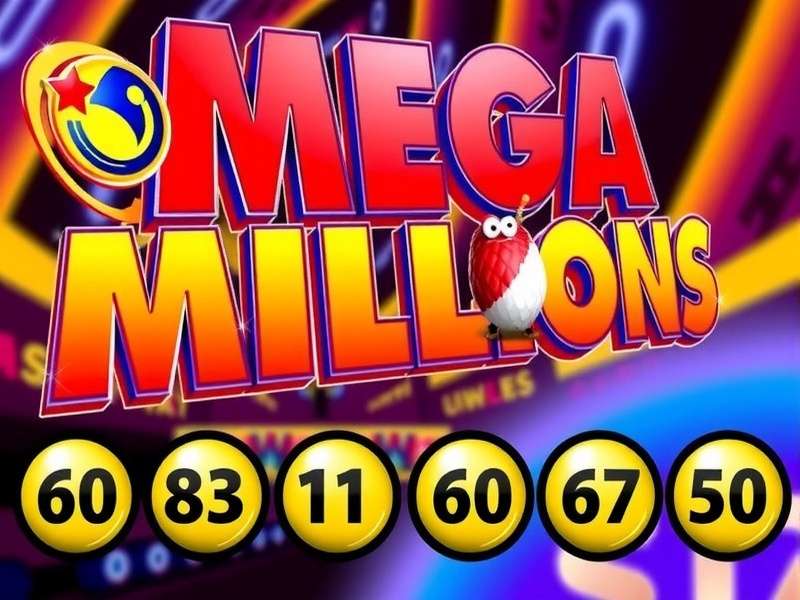 Mega Millions lottery tickets and gold coins representing jackpot prizes