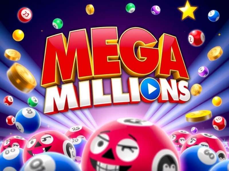 Mega Millions Jackpot Lottery – huge jackpot prize display