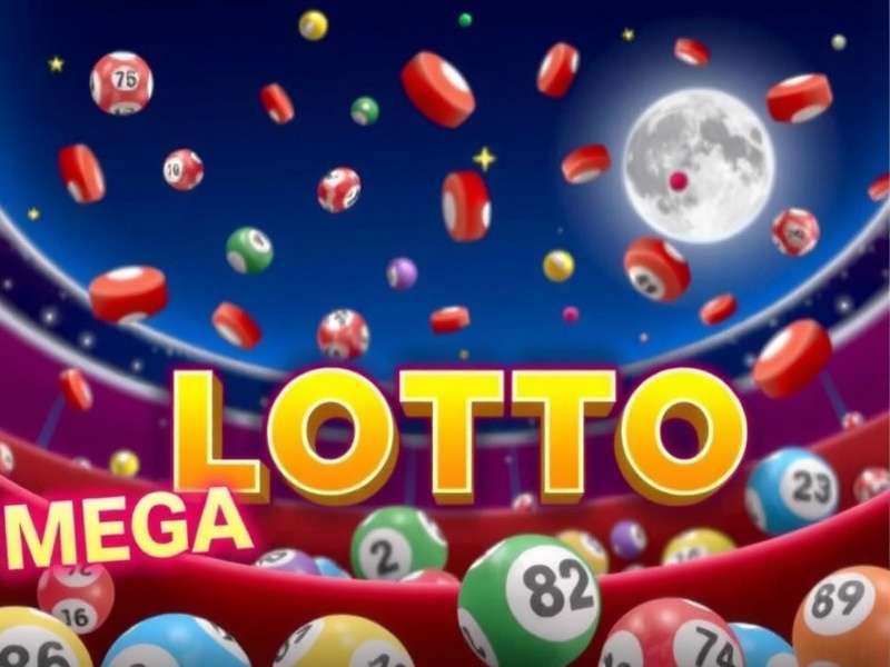 Mega Lotto – Mega Millions India banner with golden jackpot illustration