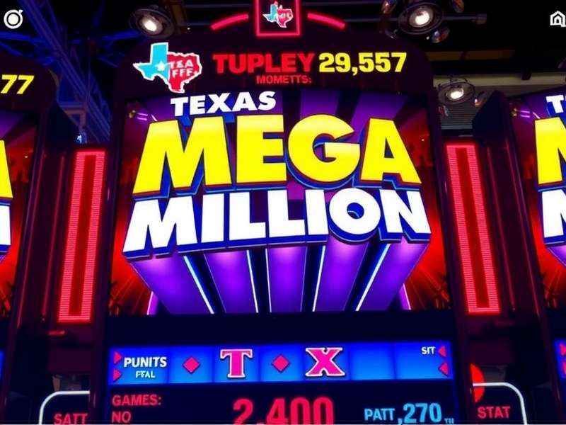 Texas Mega Millions — Lone Star State Jackpot Guide with star design and gold accents
