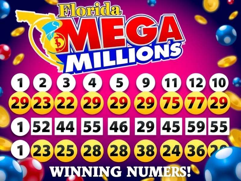Florida Mega Millions lottery tickets and gold coins