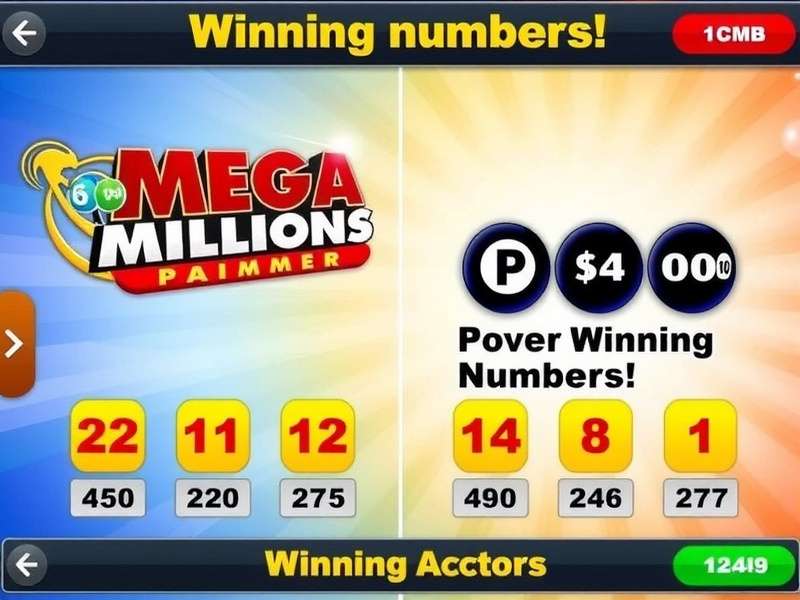Mega Millions Powerball Winning Numbers chart and jackpot visualization