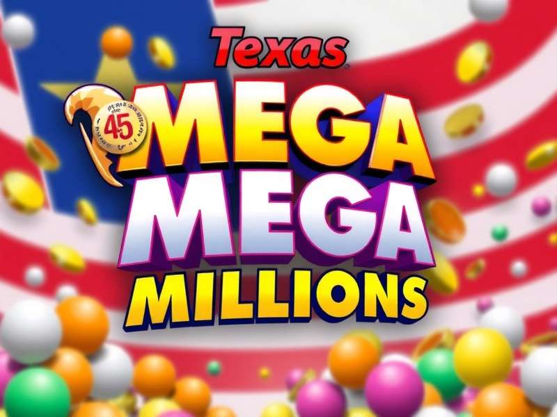 Texas Lottery Mega Millions jackpot ticket and cash